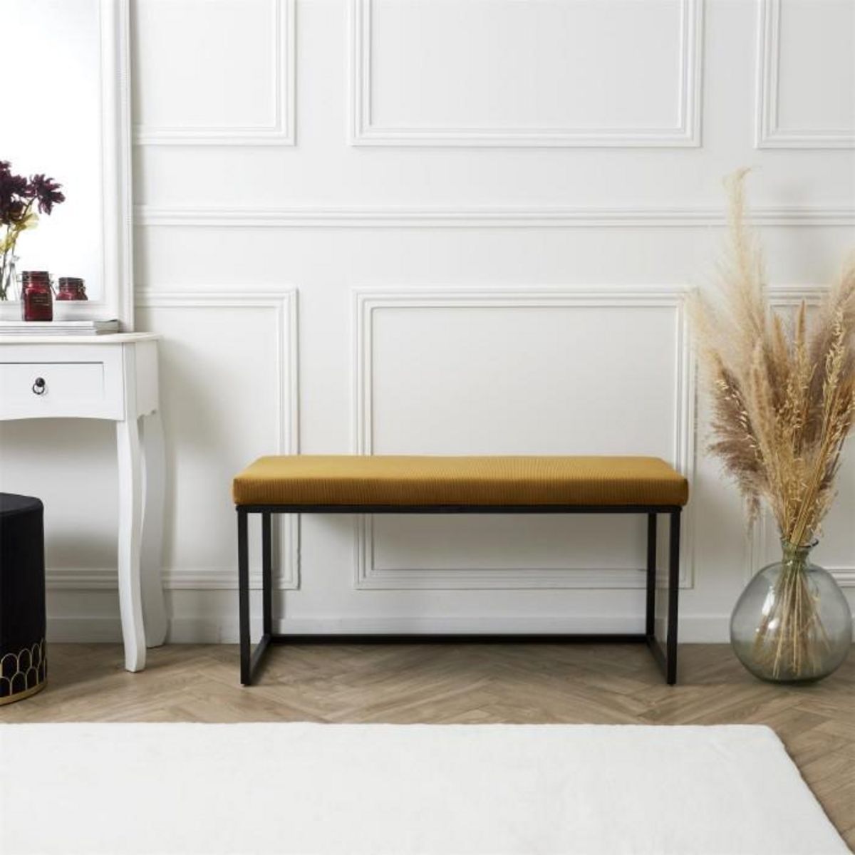 Paris Prix Banc Design  Giulia  100cm Jaune