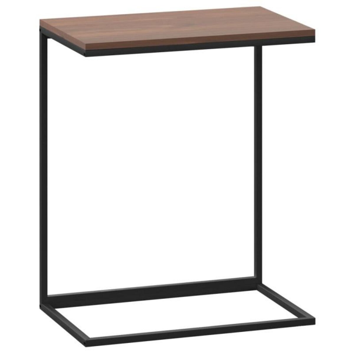 VIDAXL Table d appoint Noir 55x35x66 cm Bois d ingénierie