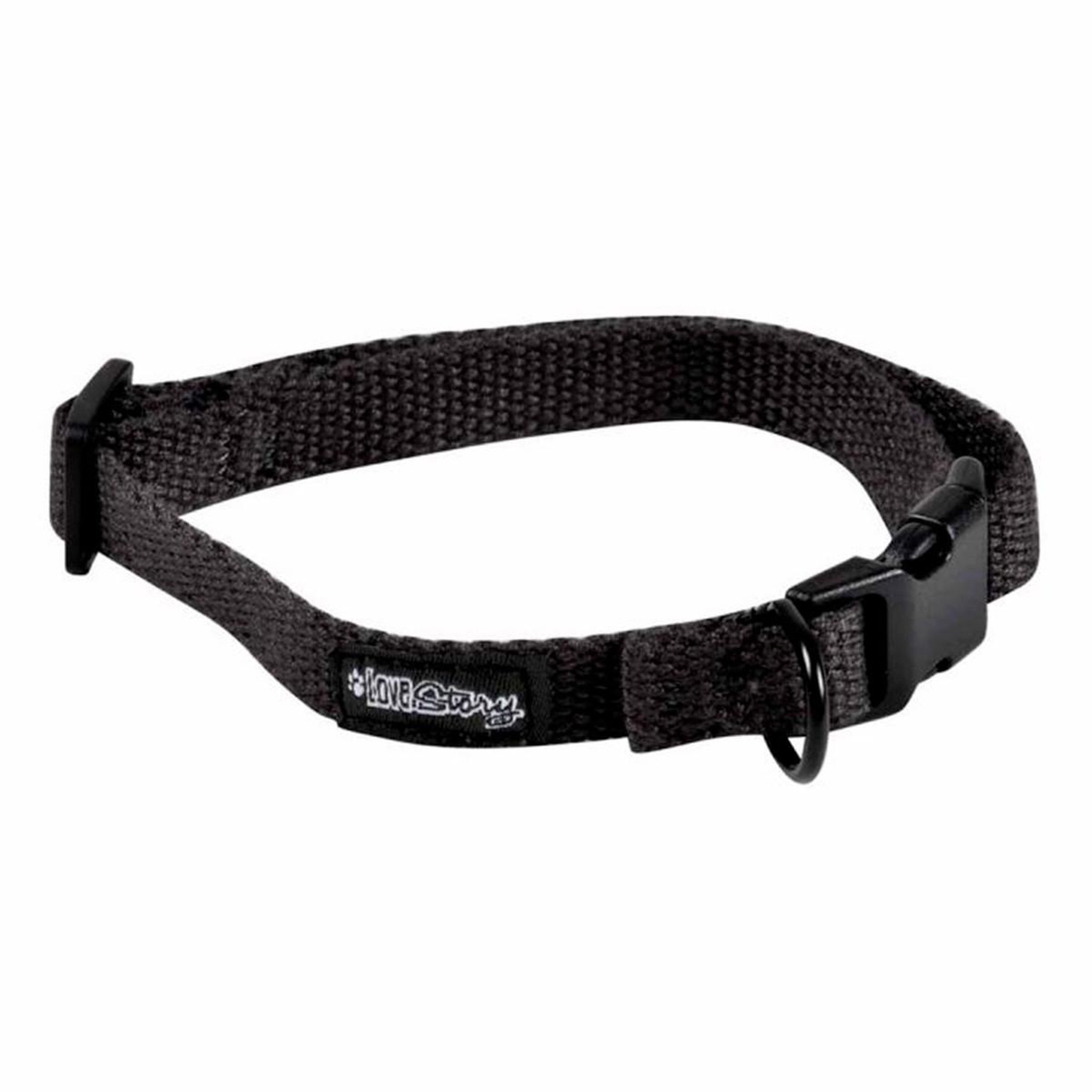 HOMEA Collier pour animaux  réglable  45cm anthracite