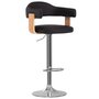 Voir la diapositive 2 : VIDAXL Tabourets de bar lot de 2 noir bois courbe et similicuir