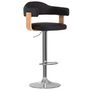 Voir la diapositive 2 : VIDAXL Tabourets de bar lot de 2 noir bois courbe et similicuir
