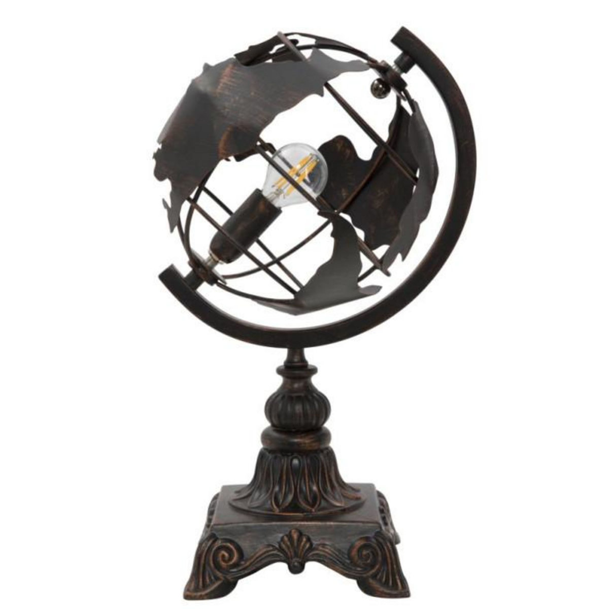 Paris Prix Lampe à Poser en Métal  World  40cm Noir