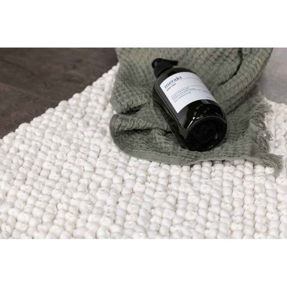 Paris Prix Tapis de Salle de Bain  Wilmer  50x80cm Blanc