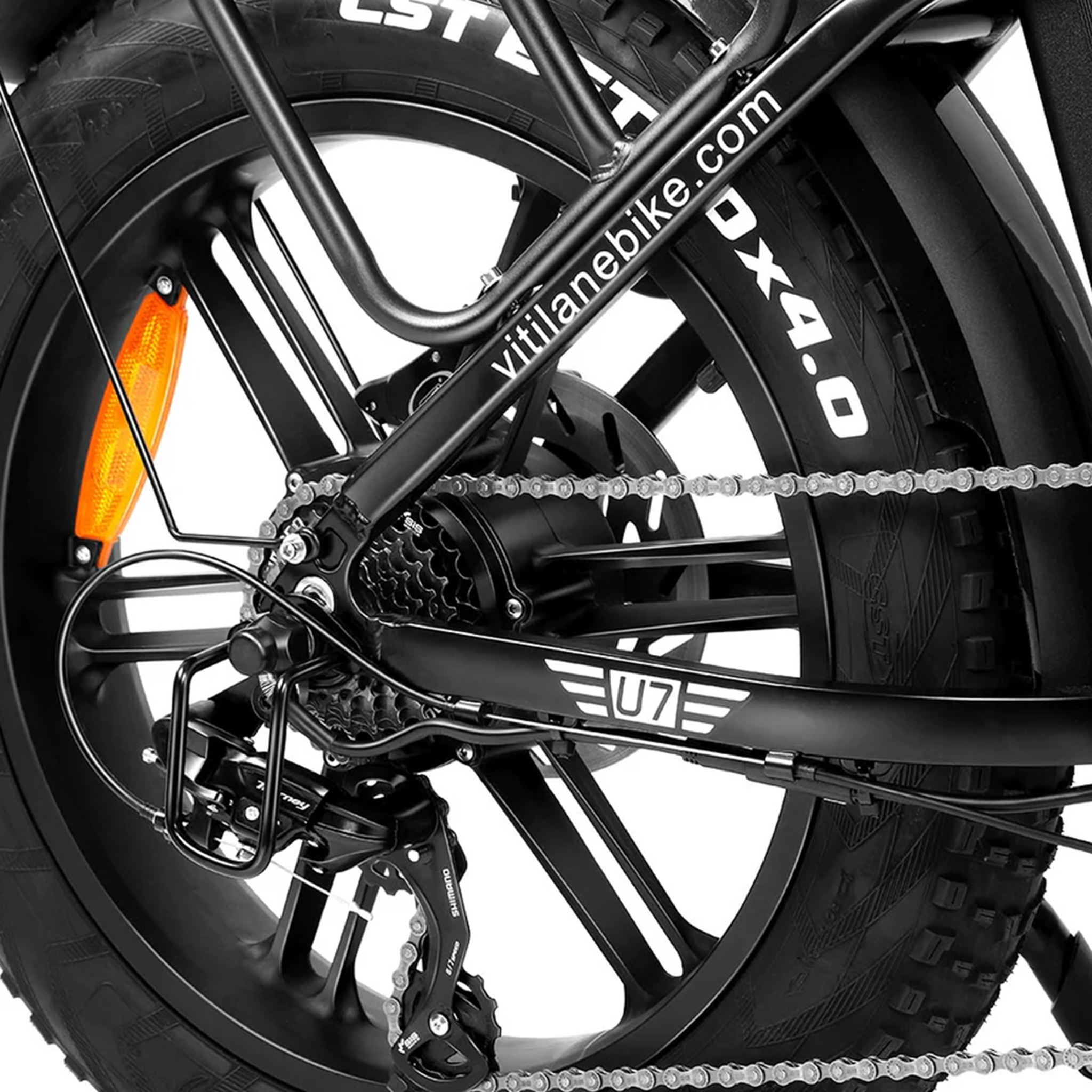 Voir la diapositive 4 : VITILAN Vélo électrique pliable Vitilan U7 2.0 - 20 pouces - Cadre ouvert - 48 V 20 Ah