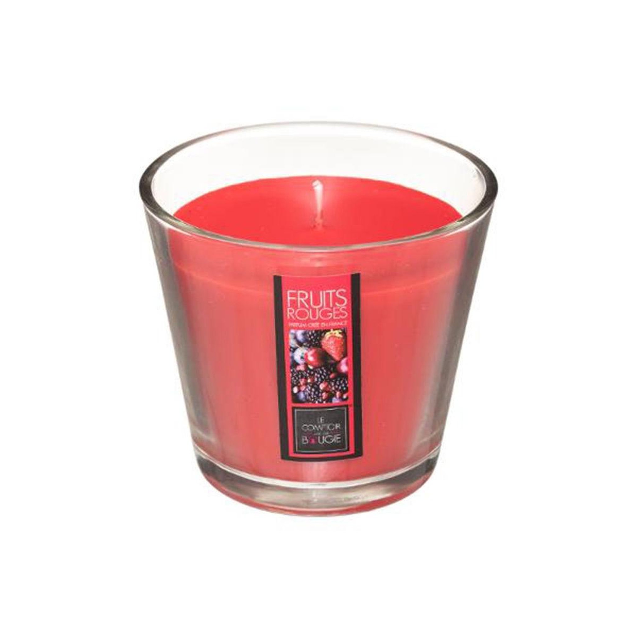 COMPTOIR DE LA BOUGIE Bougie parfumée en verre  nina  190g fruits rouges