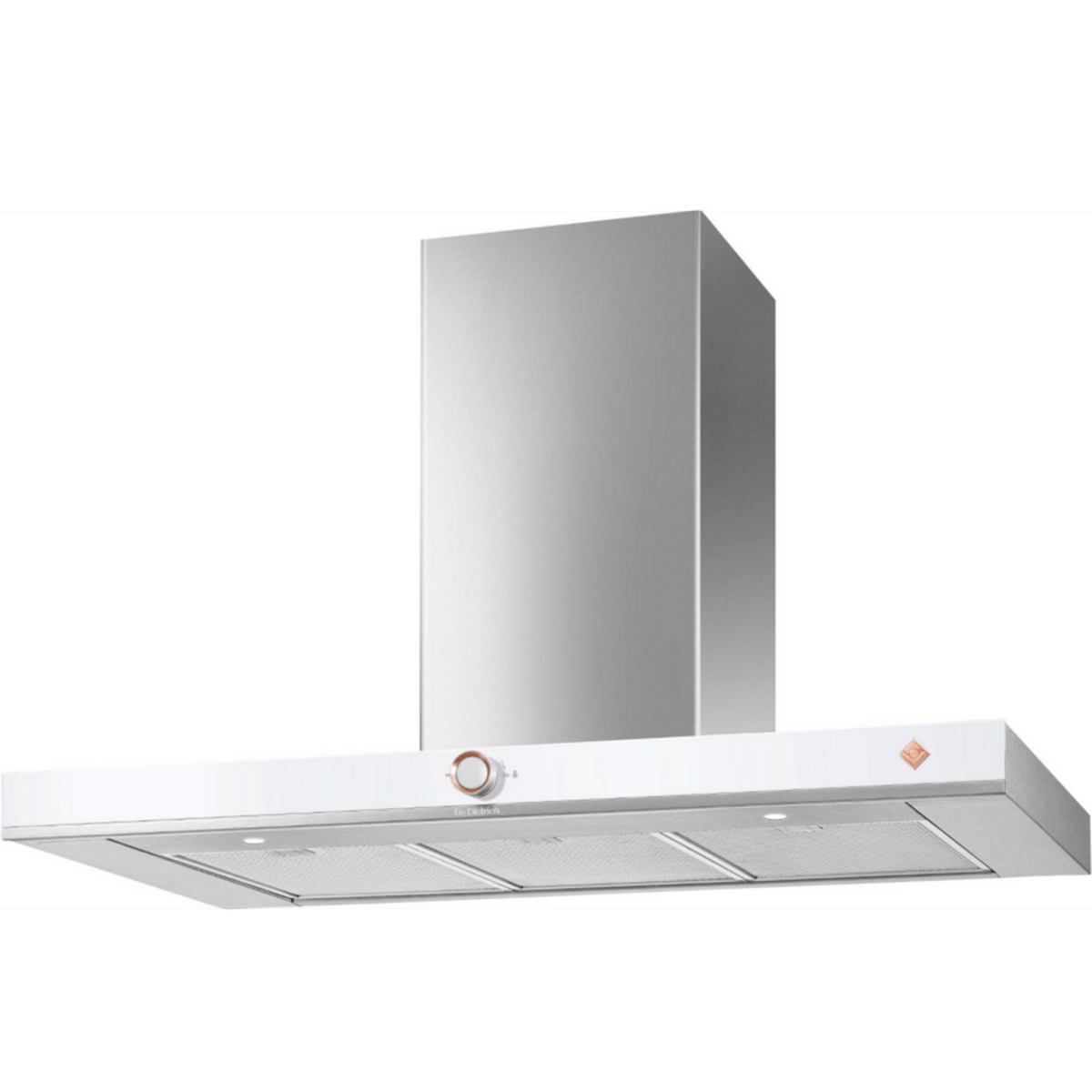De Dietrich Hotte décorative murale 90cm 60db 394 m3/h inox - dhb 7952 w