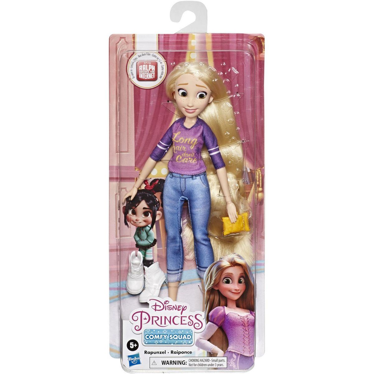 HASBRO Poupée Raiponce Comfy Squad Disney Princess