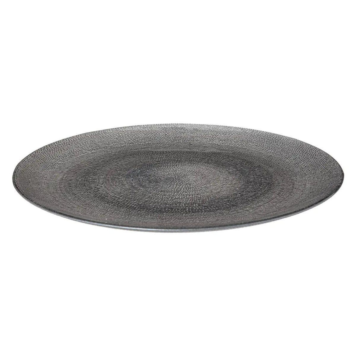 SECRET DE GOURMET Lot de 6 Assiettes Plates  Aurore  28cm Gris