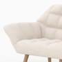 Voir la diapositive 6 : Rendez vous déco Fauteuil en tissu bouclé blanc-Simba