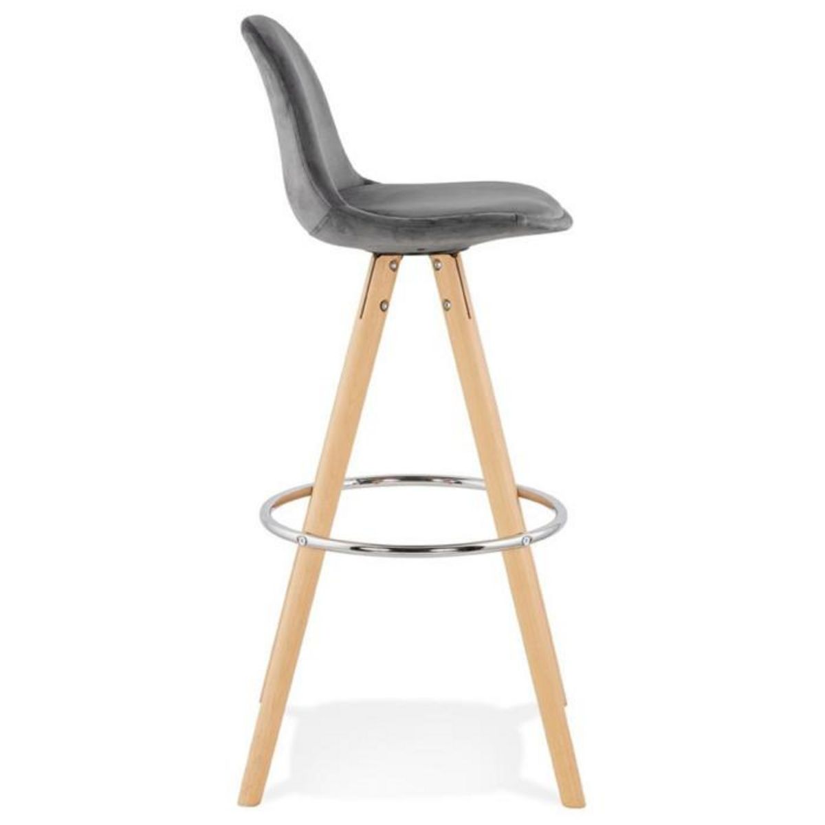 Paris Prix Tabouret de Bar Scandinave  Miro  97cm Gris & Naturel