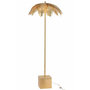 Voir la diapositive 1 : Paris Prix Lampadaire Design  Feuille de Coco  133cm Or