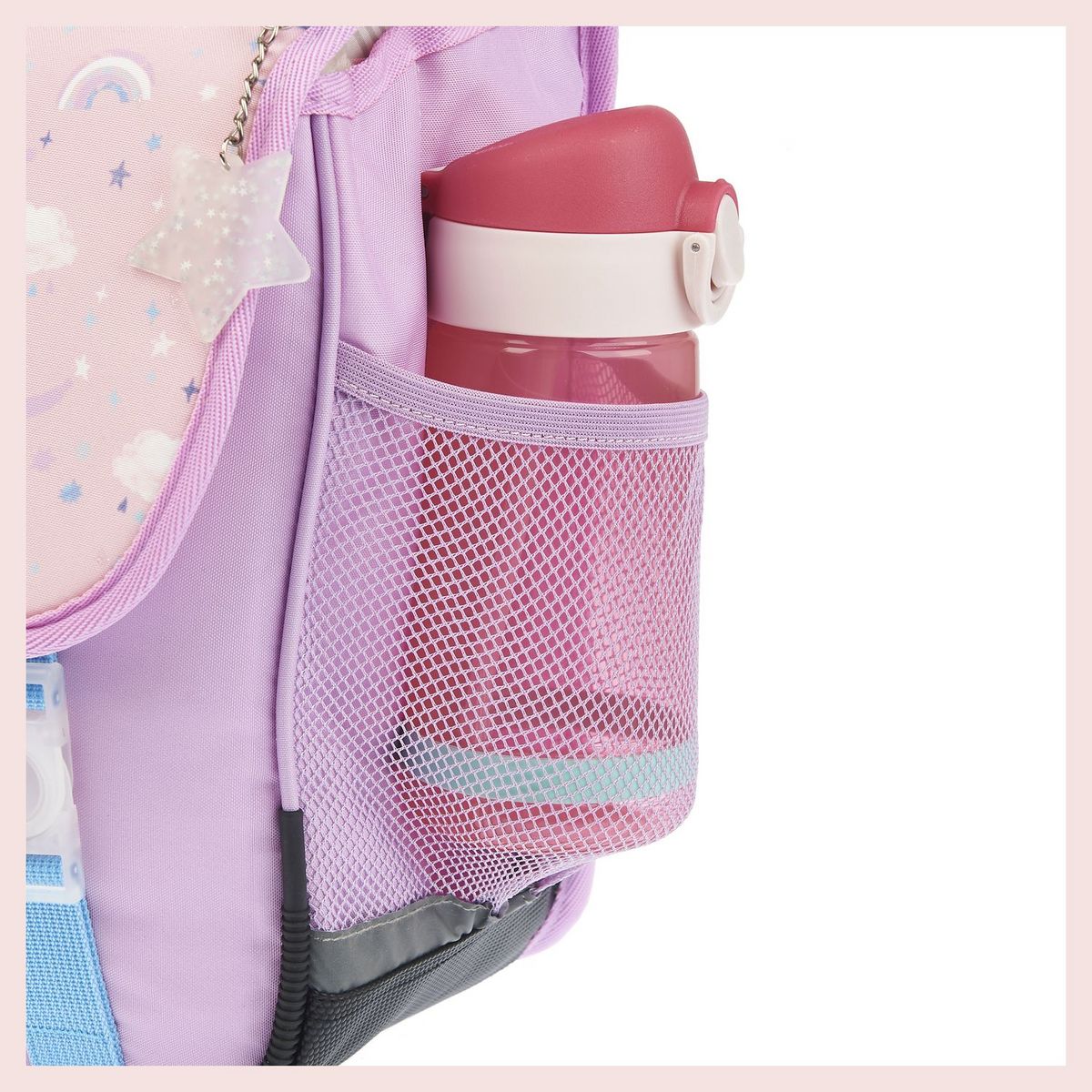 AUCHAN Cartable 36 cm rose LICORNE