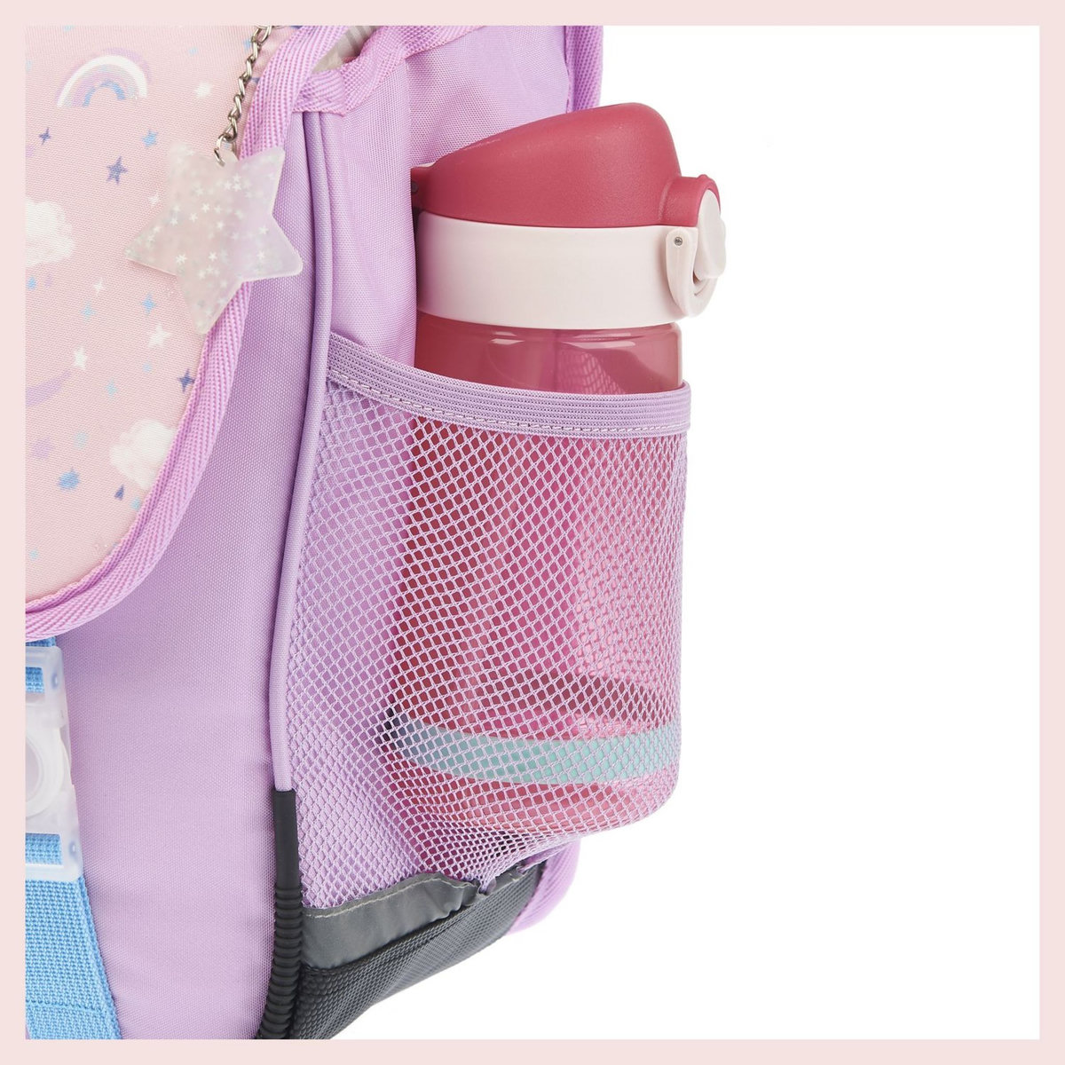 AUCHAN Cartable 36 cm rose LICORNE