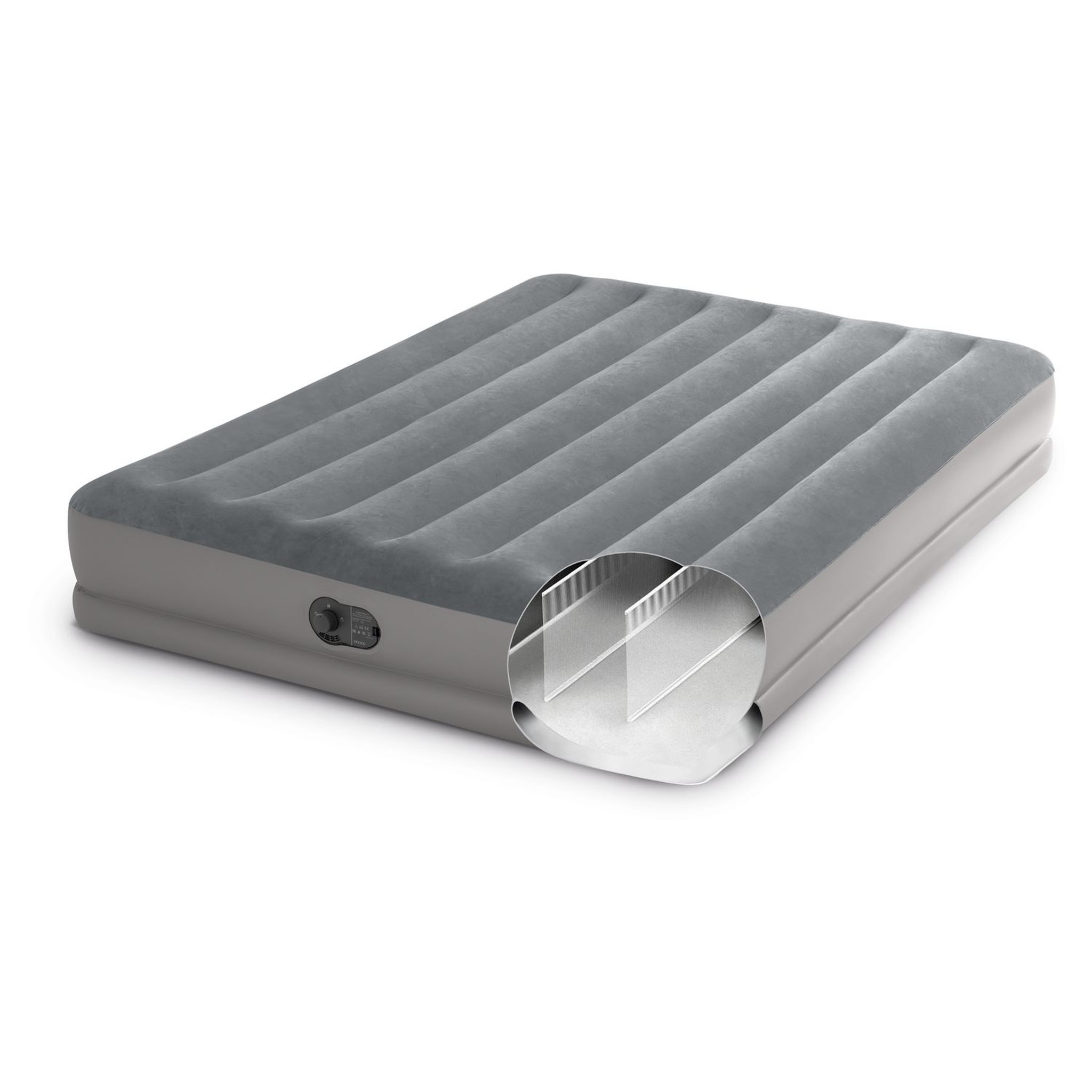 Voir la diapositive 4 : INTEX Matelas gonflable de camping électrique - 2 personnes - 2,03 x 1,52 x 30cm - FLEX PUMP