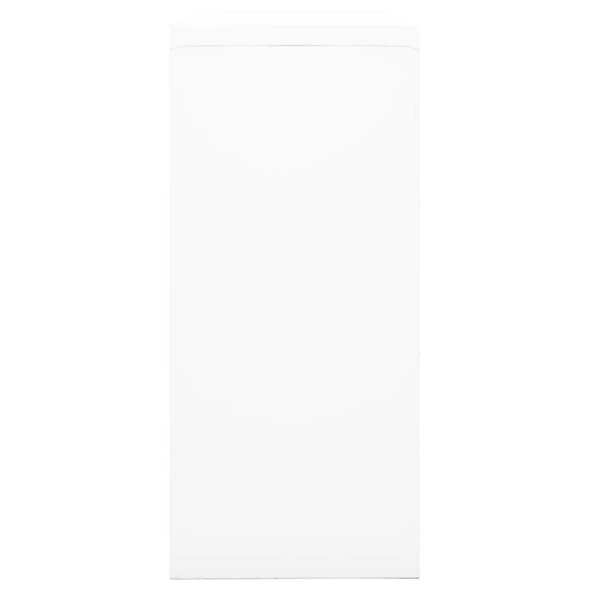 VIDAXL Armoire a portes coulissantes Blanc 90x40x90 cm Acier