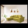 Voir la diapositive 6 : Canapé d'angle convertible réversible 5 places tissu BOB