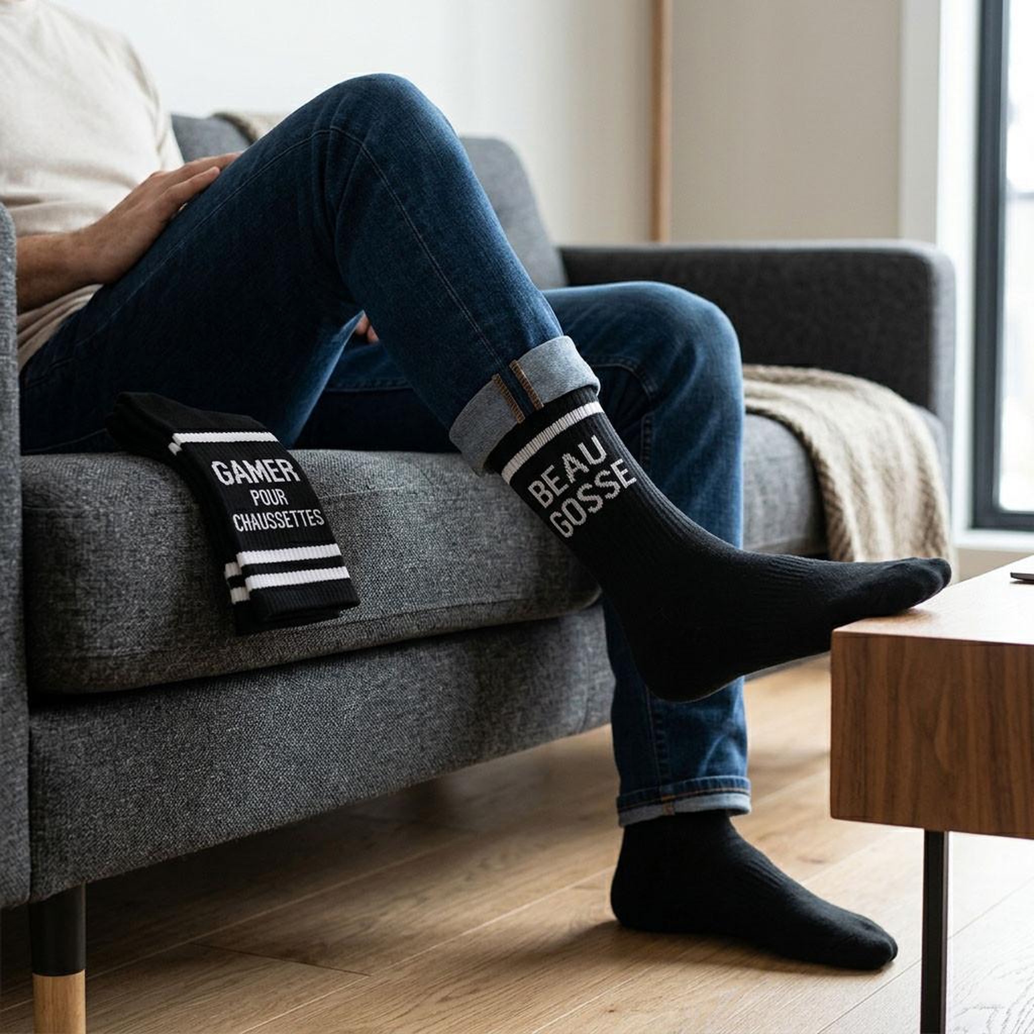Voir la diapositive 6 : OZABI OZABI Chaussettes Homme Message Humoristiques Pack de 4 Paires