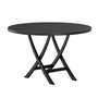 Voir la diapositive 1 : Paris Prix Table de Jardin Ronde  Kenya  120cm Noir