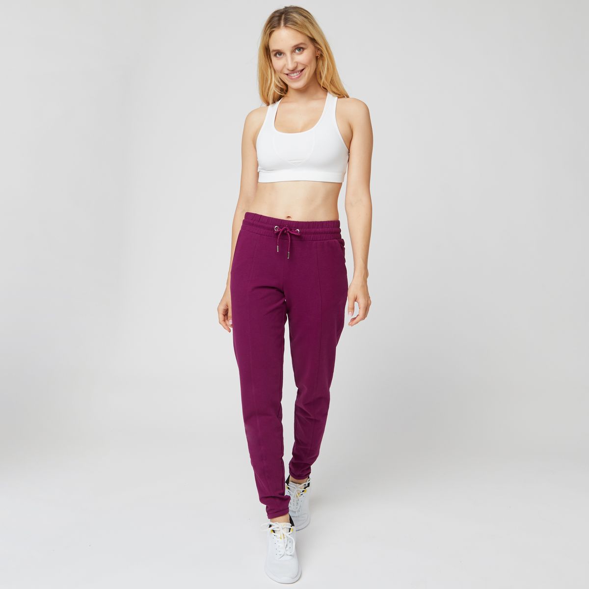 IN EXTENSO Pantalon molleton rose foncé femme