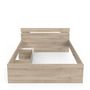 Voir la diapositive 2 : Lit  140x200cm 2 tiroirs 1 niche de rangement GANDY