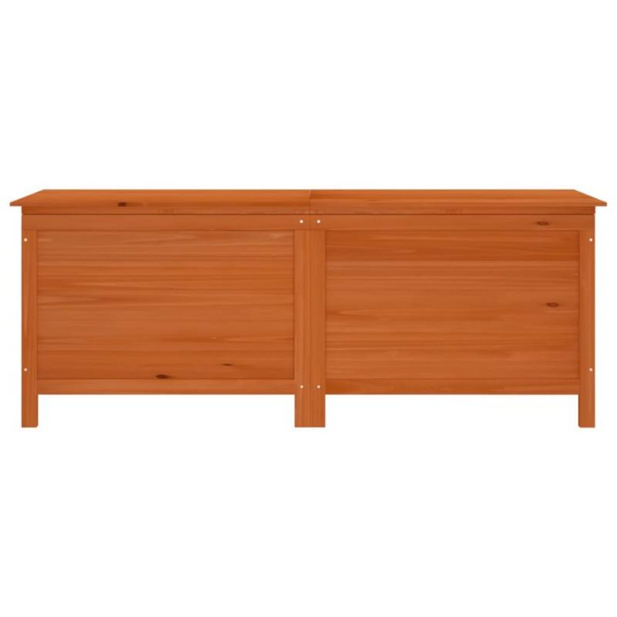 VIDAXL Boîte de rangement de jardin marron bois massif de sapin