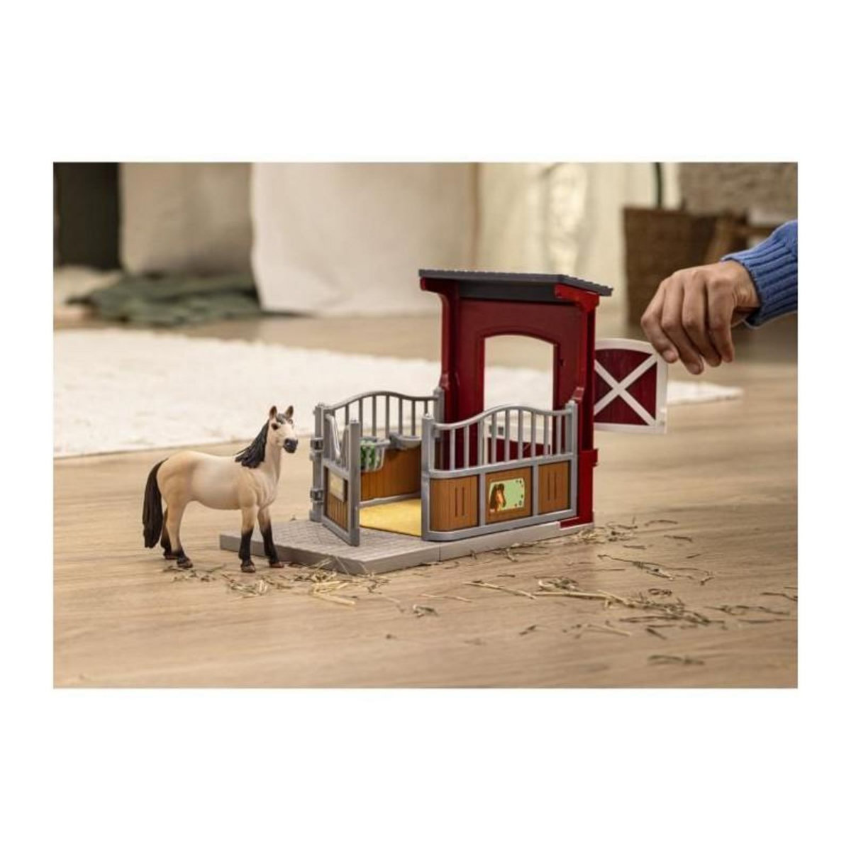 Schleich Figurine Schleich Coffret Box Jument Mustang Crème