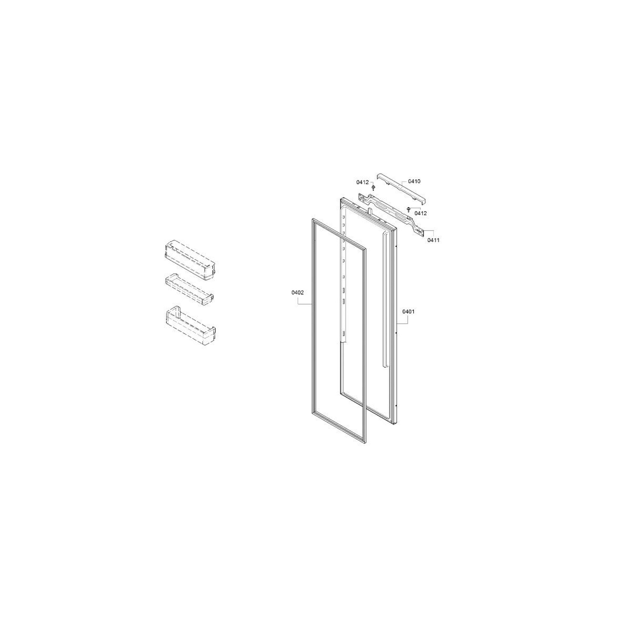 Voir la diapositive 4 : Siemens Réfrigérateur 1 porte intégrable à glissières 310l blanc - ki81rvfe0