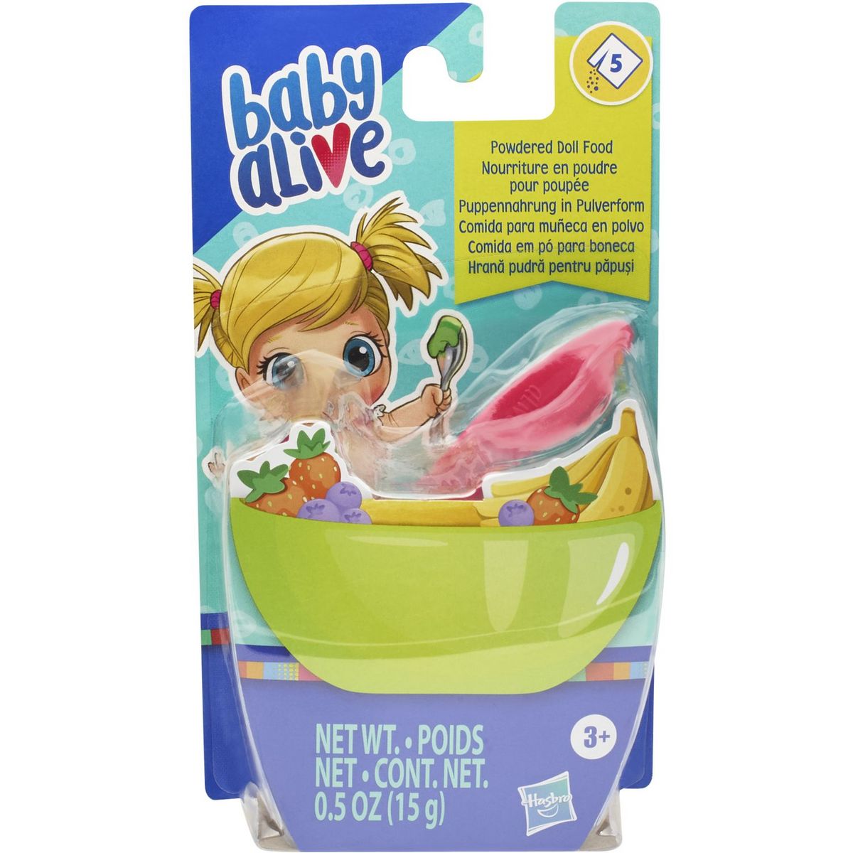 HASBRO Recharge de nourriture en poudre pour poupées et poupons Baby alive