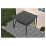 Voir la diapositive 7 : OMBREA Pergola bioclimatique - Autoportante -Aluminium Anthracite -3 x 3m OMBREA