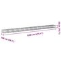 Voir la diapositive 6 : VIDAXL Panier gabion avec couvercle 1200x100x50 cm fer galvanise