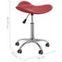 Voir la diapositive 6 : VIDAXL Chaise de bureau Rouge bordeaux Similicuir