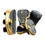 Paris Prix Set d'Entrainement Gants, Patte d'Ours & Pao  Boxe  10oz Gris & Or
