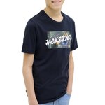 Jack & Jones T shirt  Garçon Jack & Jones Hawaii. Coloris disponibles : Bleu
