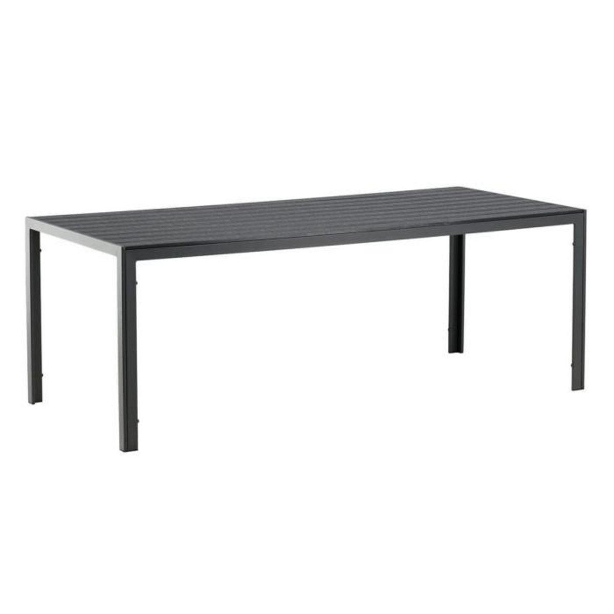 Paris Prix Table de Jardin  Break  205cm Noir