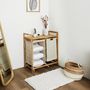 Voir la diapositive 5 : Paris Prix Meuble à Linge Rangements  Bambou  77cm Beige