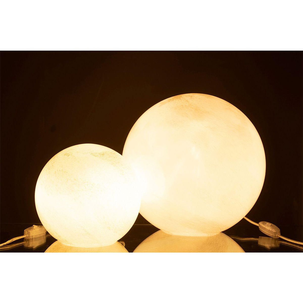 Paris Prix Lampe à Poser Ronde  Pearl  29cm Blanc