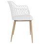 Voir la diapositive 3 : The Home Deco Factory Fauteuil pour table de jardin design Malaga