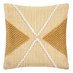 ATMOSPHERA Coussin Déco à Pompons  Row  45x45cm Ocre