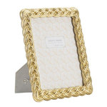 Paris Prix Cadre Photo Déco Tressé  Rope  15x20cm Or