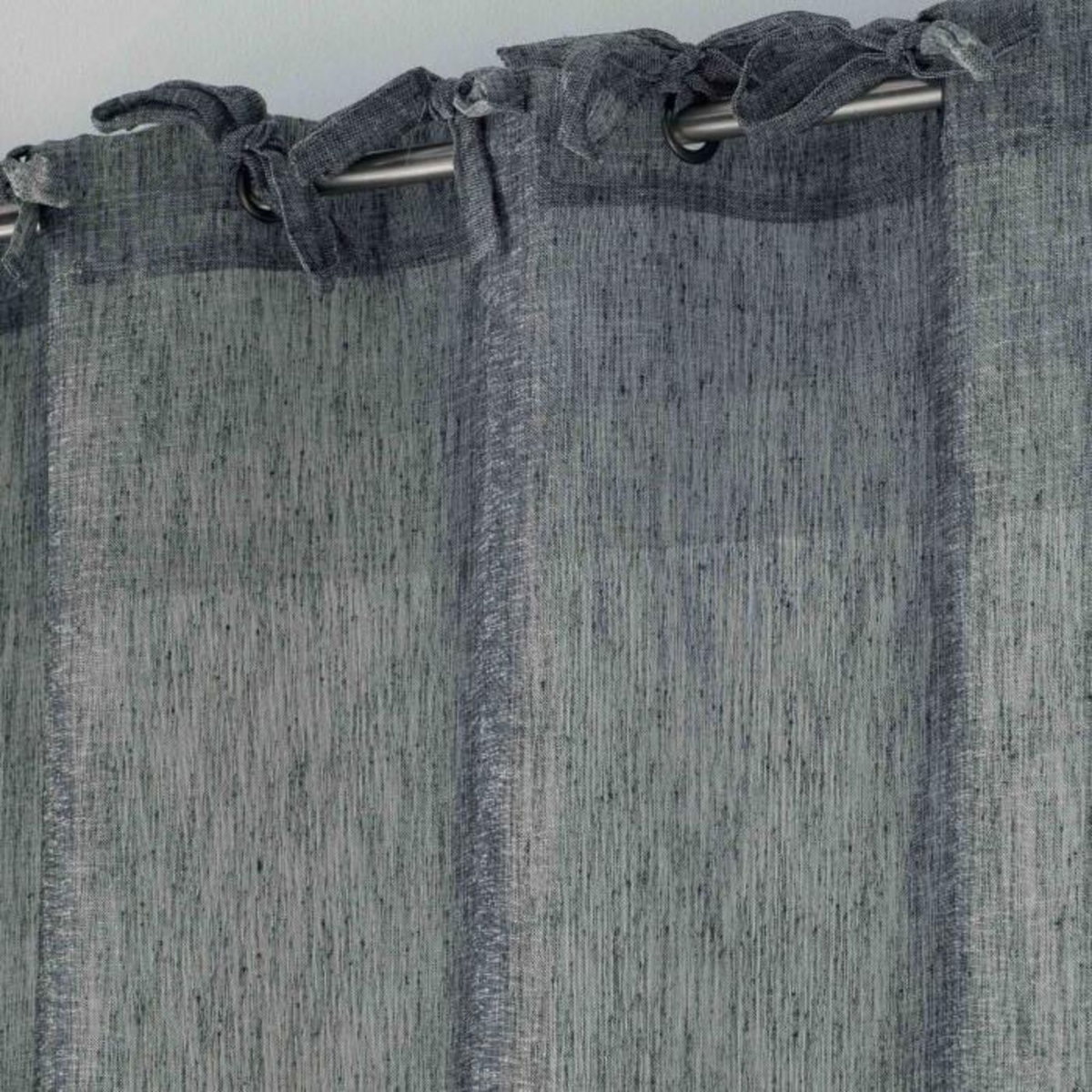 Paris Prix Rideau Voilage à Nouettes  Charlotte  140x240cm Anthracite