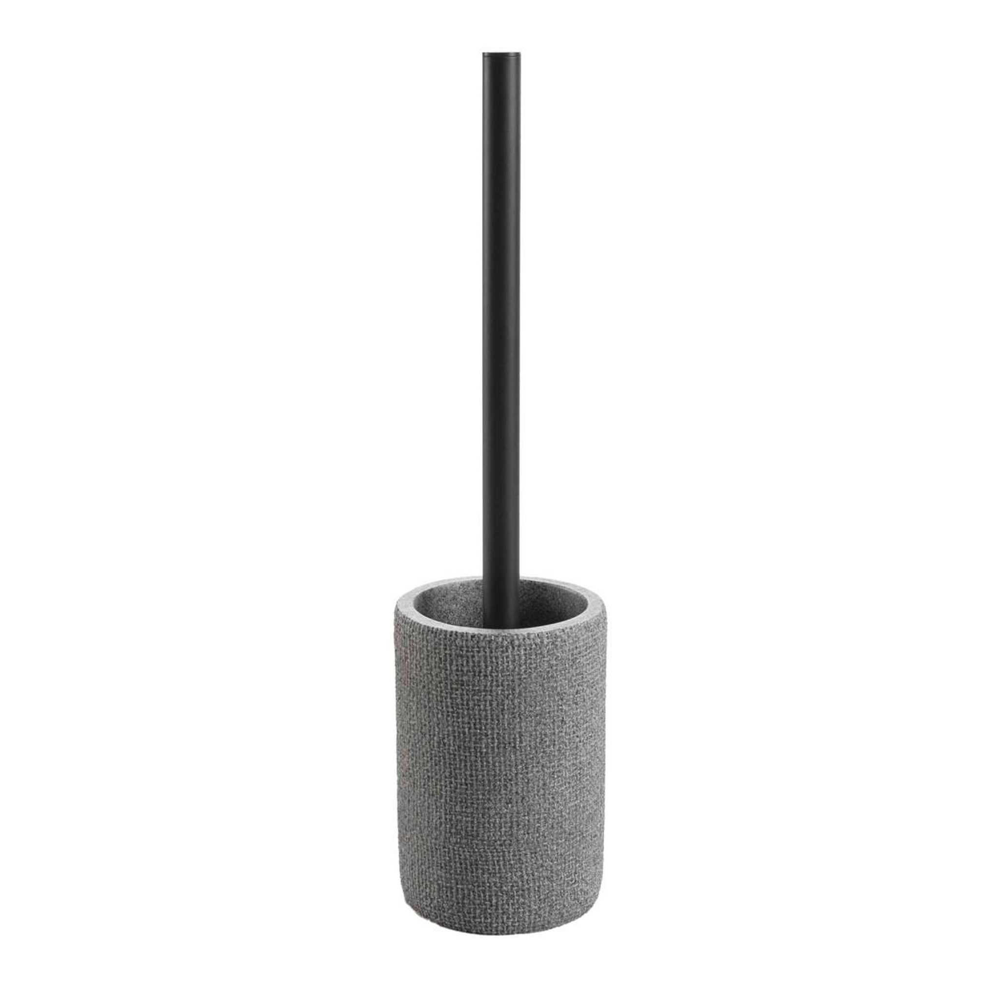 Douceur d'Intérieur Brosse wc effet tissé  spa  36cm gris
