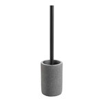 Paris Prix Brosse WC Effet Tissé  Spa  36cm Gris