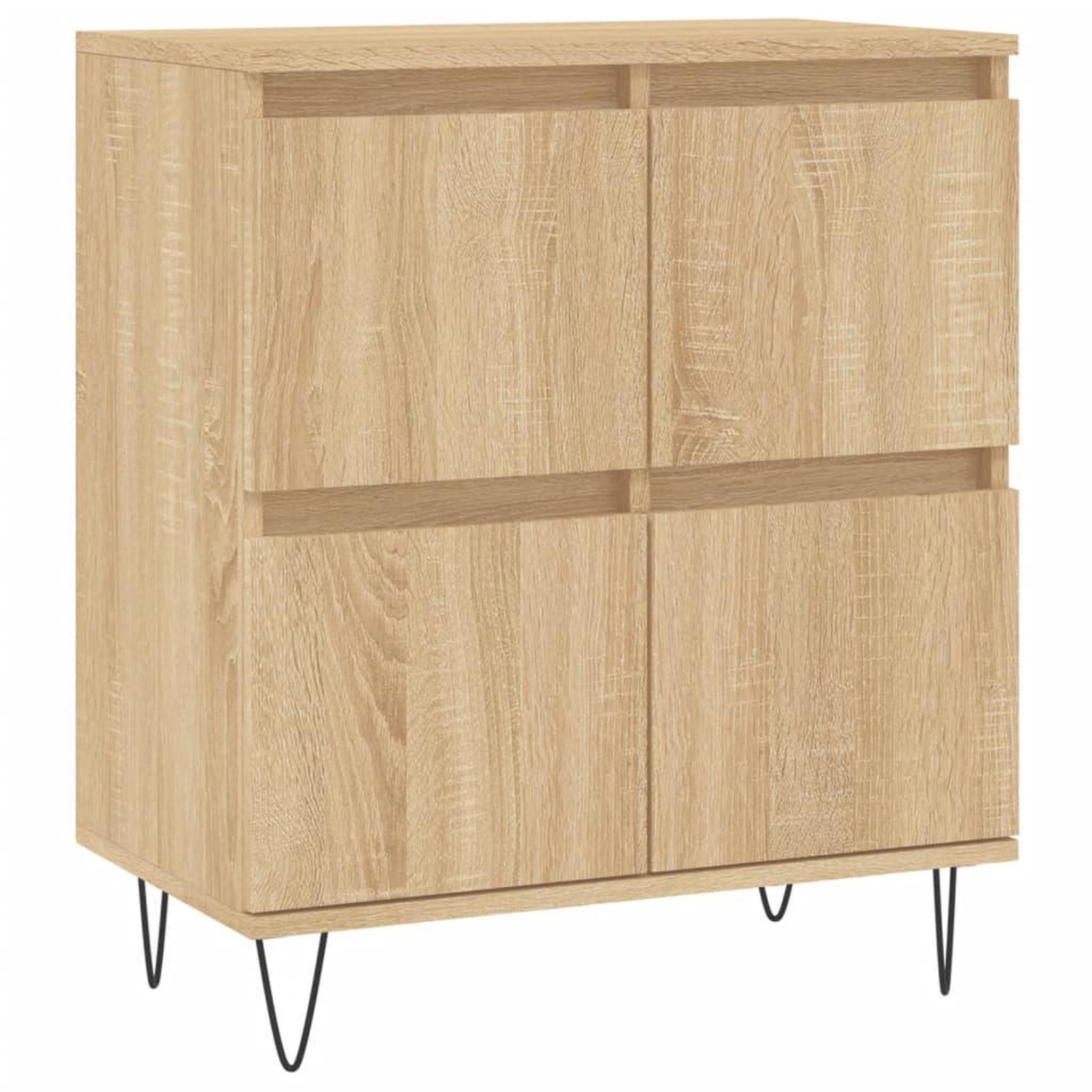 Voir la diapositive 5 : VIDAXL Buffets 3 pcs Chene sonoma Bois d'ingenierie