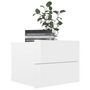 Voir la diapositive 4 : VIDAXL Tables de chevet 2pcs Blanc brillant 40x30x30cm Bois ingenierie