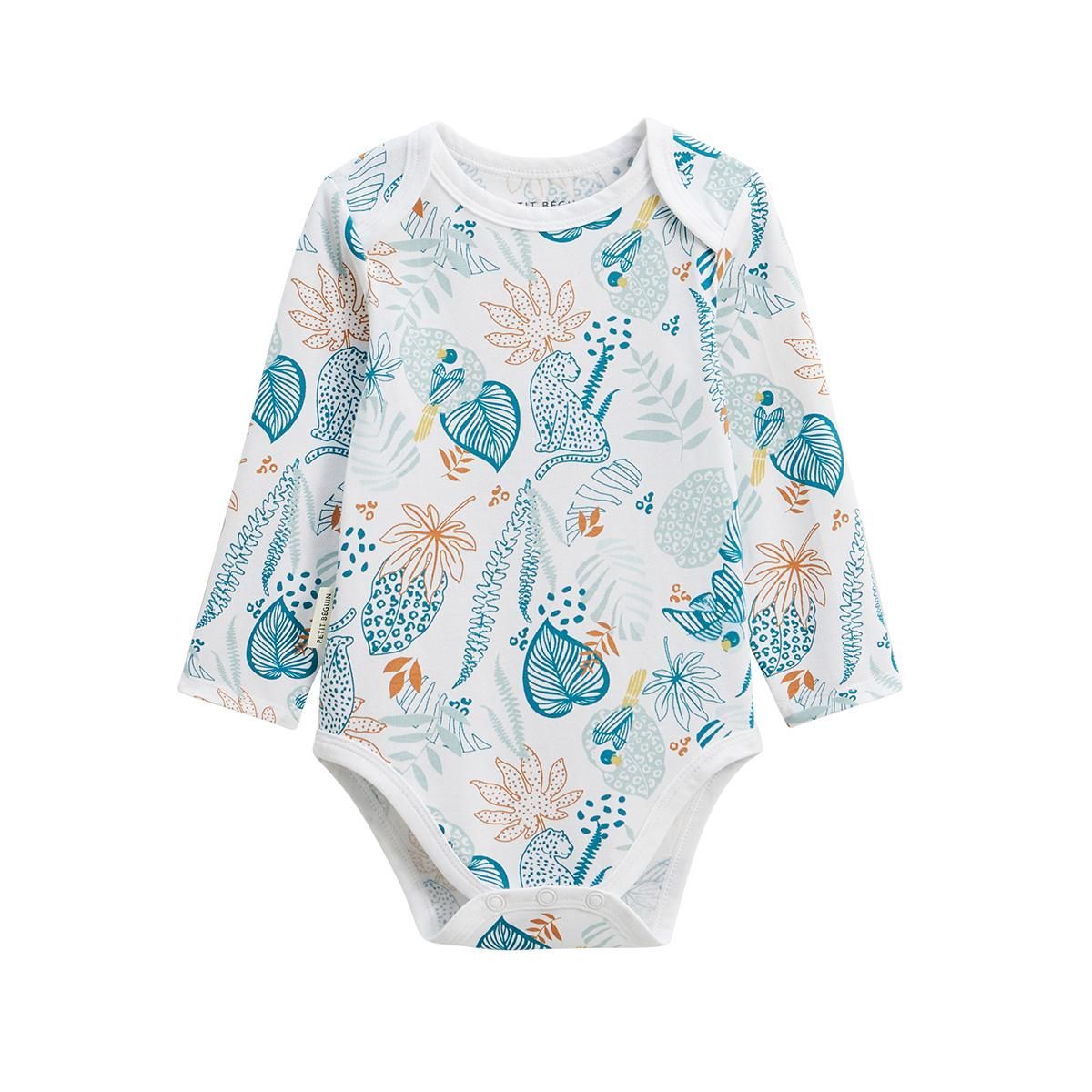 Petit Béguin Lot de 2 bodies bébé manches longues Roméo