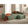 Voir la diapositive 3 : LISA DESIGN Livy - canapé d'angle convertible - avec coffre - en velours côtelé - 5 places - droit