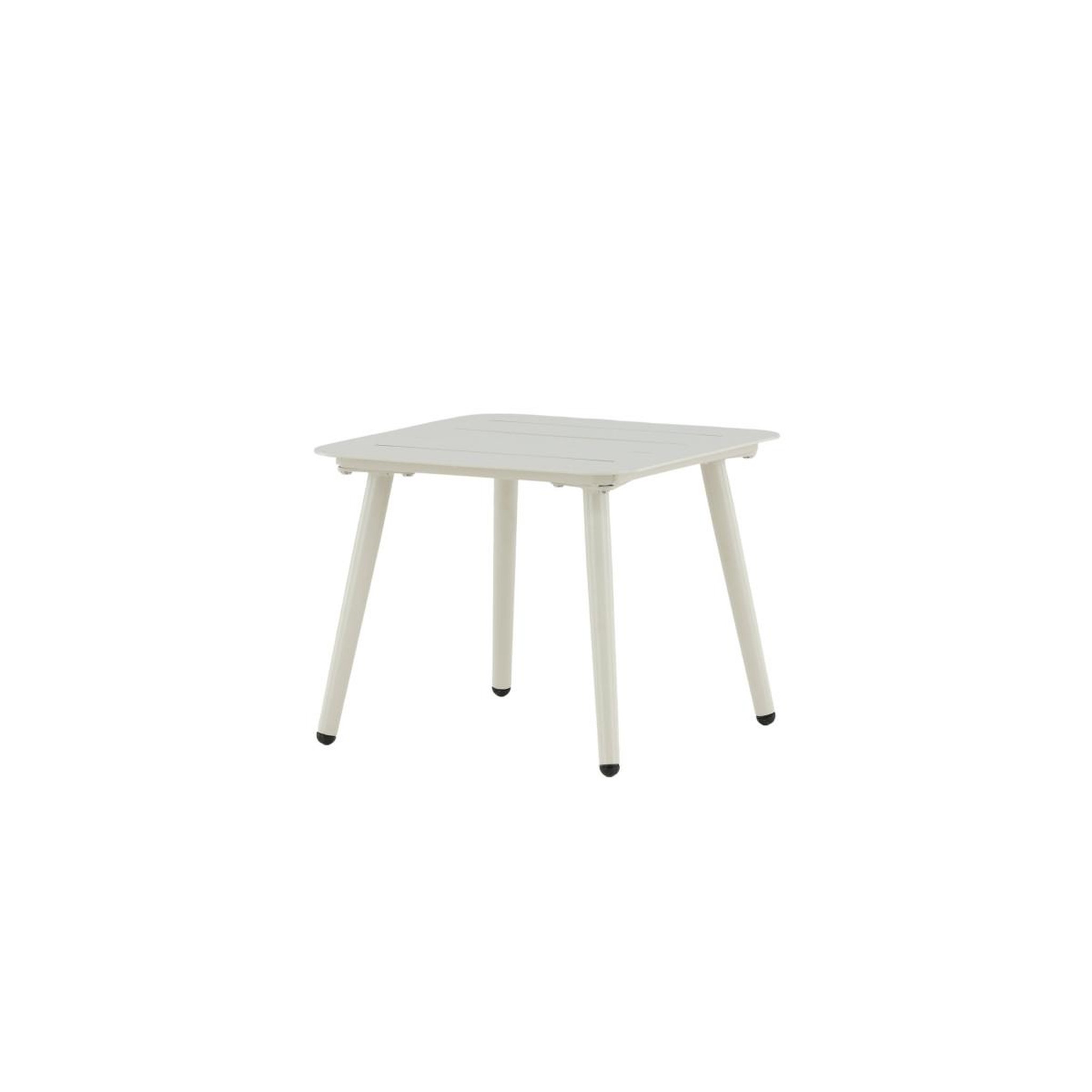 Voir la diapositive 2 : Paris Prix Table d'appoint de jardin carrée  lina  40cm beige