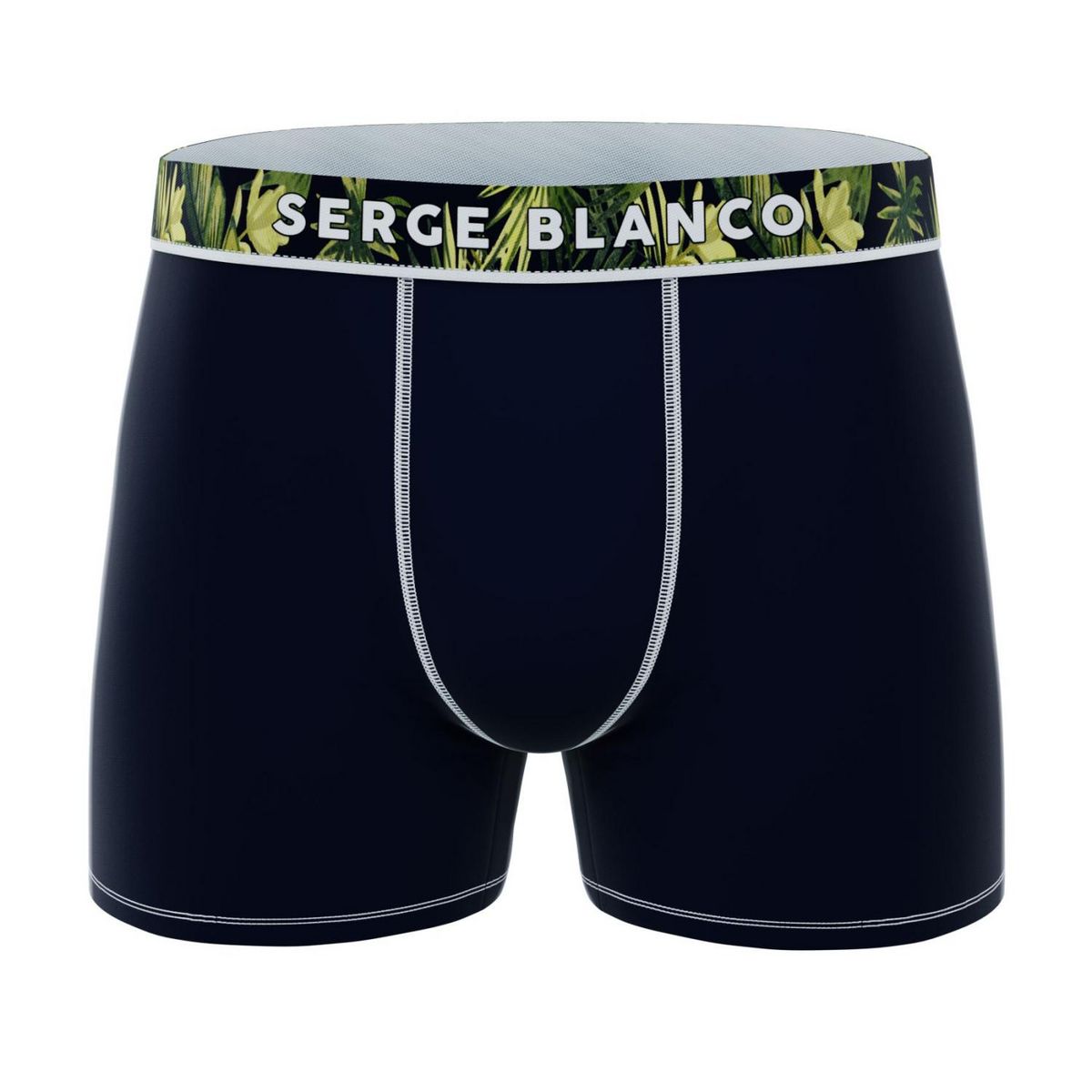 SERGE BLANCO Lot de 2 boxers coton homme Flower