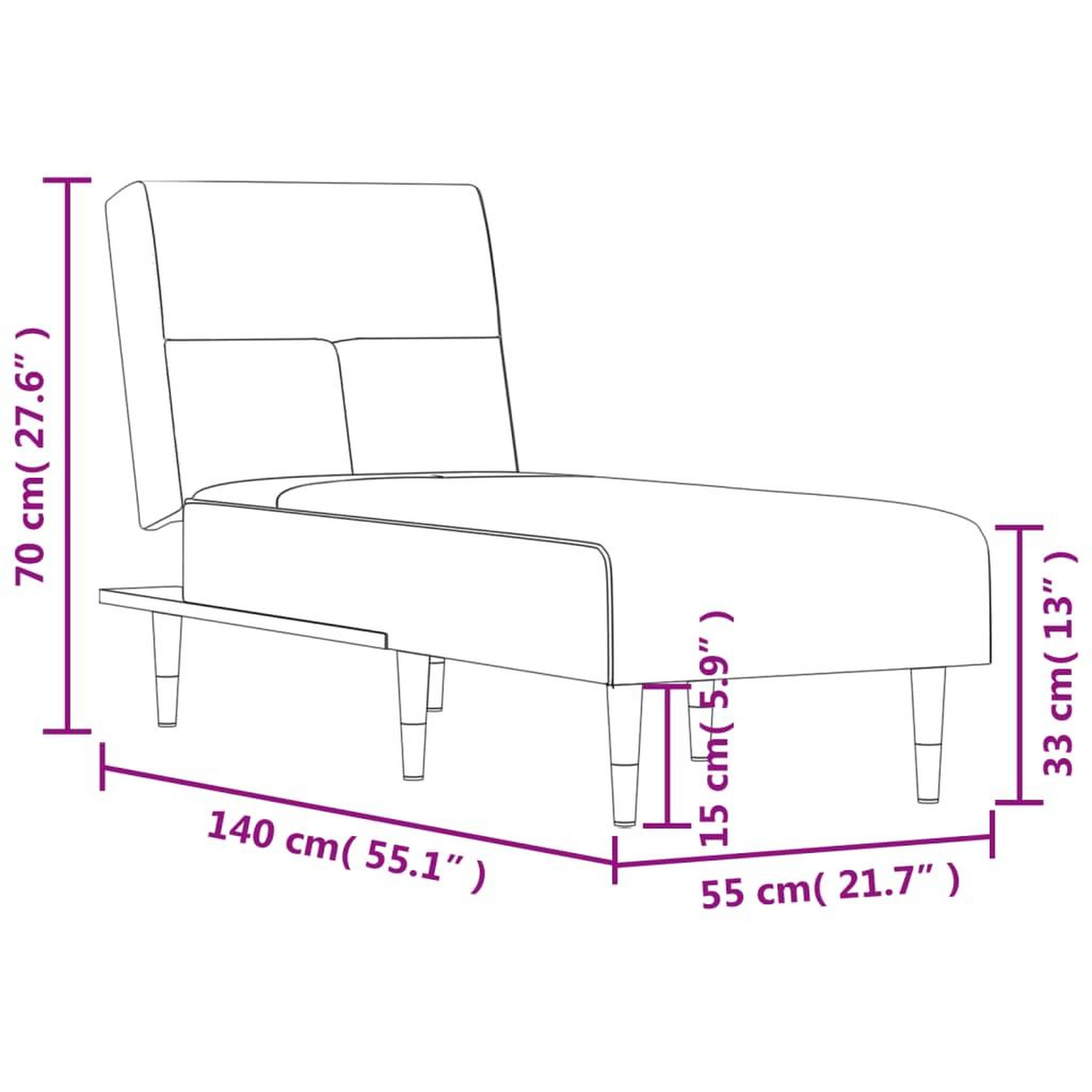 Voir la diapositive 6 : VIDAXL Chaise longue noir velours