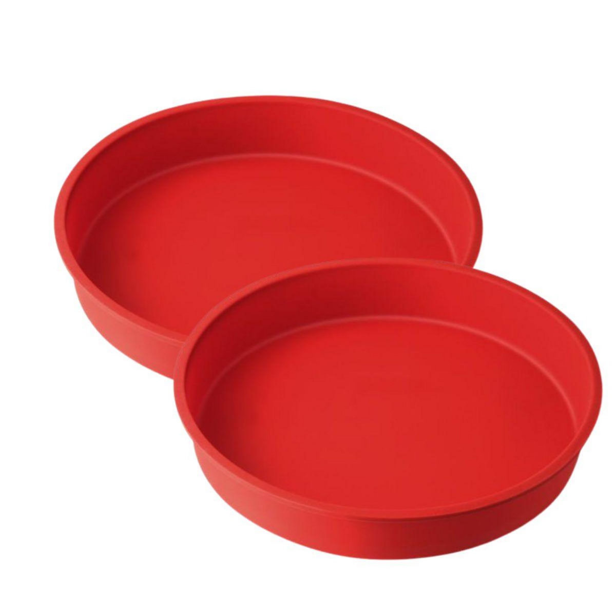 DR.OETKER Deux moules à manqué en silicone de 26 cm Dr. Oetker Flexxibel Love